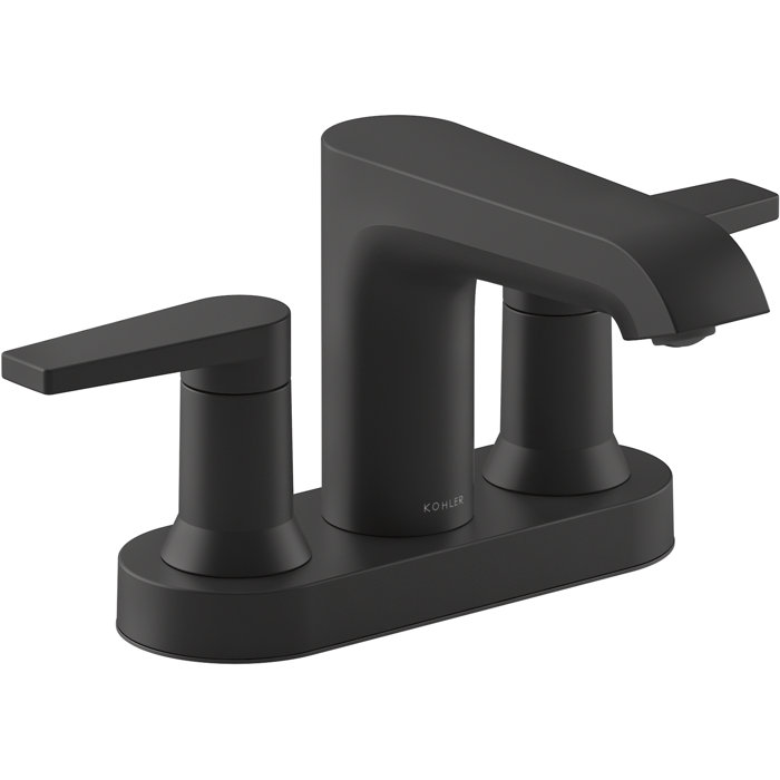Kohler Hint Centerset 4 inch Bathroom Faucet with PopUp Drain Assembly